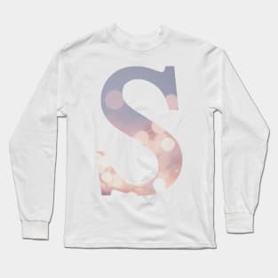 The Letter S Purple Lights Long Sleeve T-Shirt